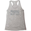 proud new dad Racerback Tank