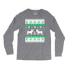 reindeer christmas ugly sweater Long Sleeve Shirts