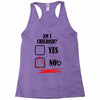 am i childish Racerback Tank