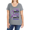 supporting the fighter, admiring the survivors, honoring the taken Ladies Curvy T-Shirt
