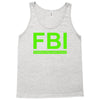mens fbi print casual slim Tank Top