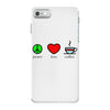 peace love coffee (2) iPhone 7 Case