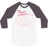 Women's March The Present is Female 3/4 Sleeve Shirt