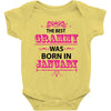 The Best Grammy Was Born In January Baby Onesie