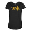 devil Maternity Scoop Neck T-shirt