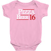 pizza and beer '16 Baby Bodysuit