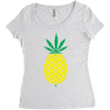 pineapple Women's Triblend Scoop T-shirt