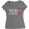 i'm that crazy girl who loves betty boop a lot Women's Triblend Scoop T-shirt