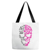 two coloured skull Tote Bags