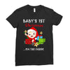 baby 1st christmas Ladies Fitted T-Shirt