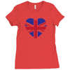 england flag Ladies Fitted T-Shirt