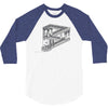 some game involving falling blocks in the style of m.c. escher 3/4 Sleeve Shirt