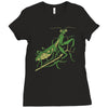praying mantis Ladies Fitted T-Shirt