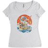japanese world Women's Triblend Scoop T-shirt