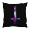 inverted galaxy cross funny  religion banter space fashion new Throw Pillow