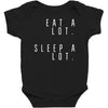 eat and sleep is what i do Baby Bodysuit