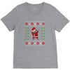 pug christmas V-Neck Tee