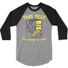 this test was a piece of cake 3/4 Sleeve Shirt