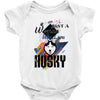 who loves husky Baby Bodysuit