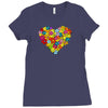 color flower Ladies Fitted T-Shirt