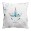 birthday unicorn family series dad Throw Pillow