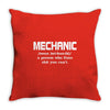 mechanic mens funny Throw Pillow