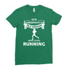 who loves running1 Ladies Fitted T-Shirt