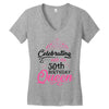 celebrating with the 70th birthday king t shirts Women's V-Neck T-Shirt