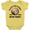 pluto the planet never forget Baby Bodysuit