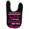 Nonna Was Created Because Need Real Heroes Baby Bibs