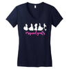 Squadgoals Princess Women's V-Neck T-Shirt