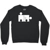 rude jigsaw ideal birthday present or gift Crewneck Sweatshirt