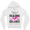 Reading Yoga Wine Balance Zipper Hoodie