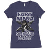 funny rfart ninja Ladies Fitted T-Shirt