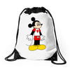 mickey with canada Drawstring Bags