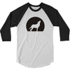 wolf howling at moon 3/4 Sleeve Shirt