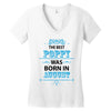 The Best Poppy Was Born In August Women's V-Neck T-Shirt