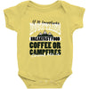 braakfast food coffee or campfires Baby Bodysuit