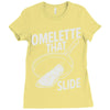 omelette that slide Ladies Fitted T-Shirt
