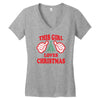 This Girl Loves Christmas Women's V-Neck T-Shirt