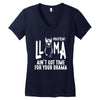 nurse lama Women's V-Neck T-Shirt