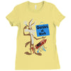 looney tunes genius at work Ladies Fitted T-Shirt