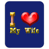 i heart my wife Mousepad