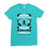Never Underestimate the Strength of a Melanoma Cancer Warrior Ladies Fitted T-Shirt