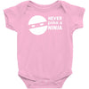 never poke a ninja Baby Onesie