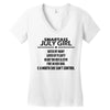 Smartass July Girl Women's V-Neck T-Shirt