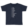 beard length chart Toddler T-shirt