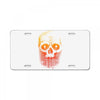skull gradient License Plate