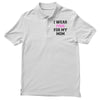 i wear pink for my mom breast cancer Polo Shirt