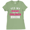yes dogs are my children. get over it Ladies Fitted T-Shirt